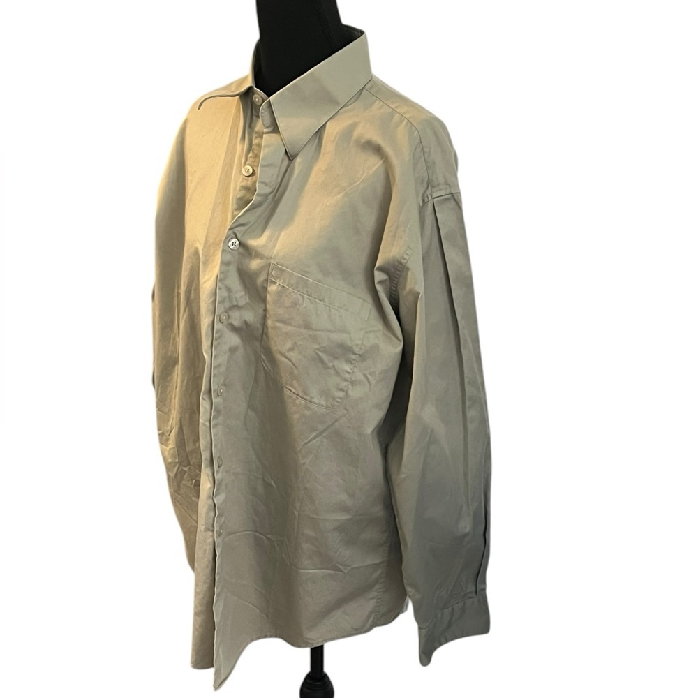 Perry Ellis Portfolio Classic Beige men’s Shirt size 16‎